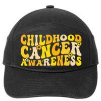 Childhood Cancer Awareness Rainbow Awareness 7-Panel Snapback Hat