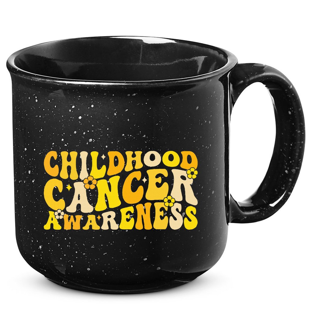 Childhood Cancer Awareness Rainbow Awareness 15oz Campfire Ceramic Mug