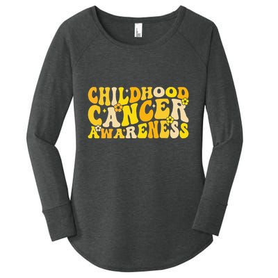 Childhood Cancer Awareness Rainbow Awareness Women's Perfect Tri Tunic Long Sleeve Shirt