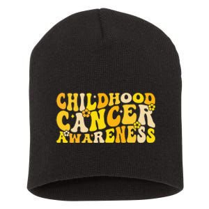 Childhood Cancer Awareness Rainbow Awareness Short Acrylic Beanie