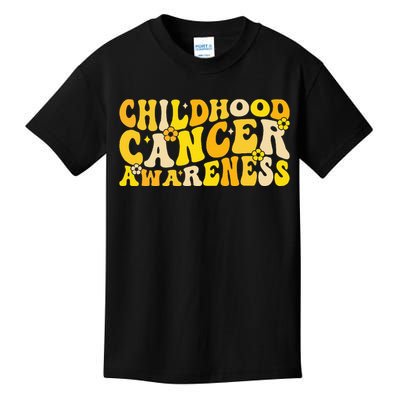 Childhood Cancer Awareness Rainbow Awareness Kids T-Shirt