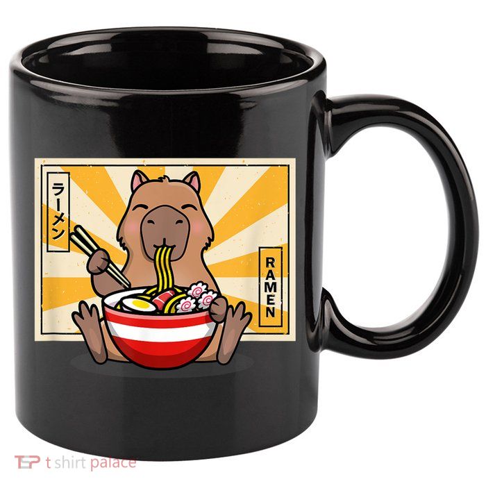 Capybara 11oz C Handle Ceramic Mug