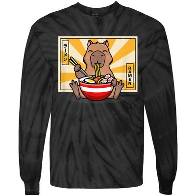 Capybara Tie-Dye Long Sleeve Shirt