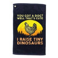 Cool Chicken Art For Men Women Poultry Chicken Farmer Platinum Collection Golf Towel