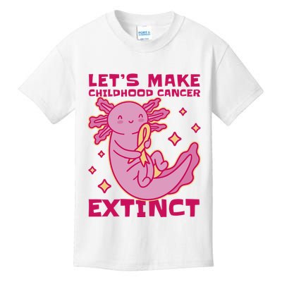 Childhood Cancer Awareness Axolotl Kids T-Shirt