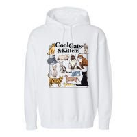 Cools Cat And Kitten Cat Types Funny Garment-Dyed Fleece Hoodie