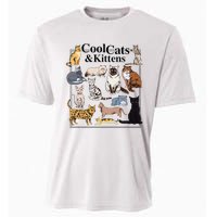 Cools Cat And Kitten Cat Types Funny Cooling Performance Crew T-Shirt