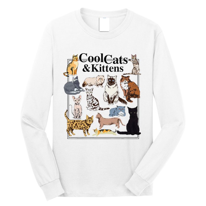 Cools Cat And Kitten Cat Types Funny Long Sleeve Shirt