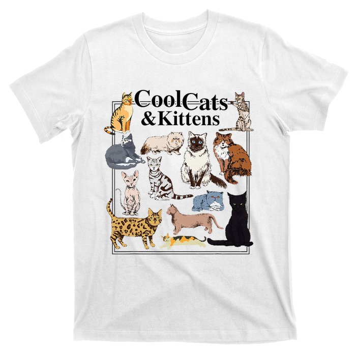 Cools Cat And Kitten Cat Types Funny T-Shirt