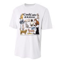 Cools Cat And Kitten Cat Types Funny Performance Sprint T-Shirt