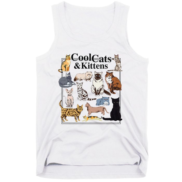 Cools Cat And Kitten Cat Types Funny Tank Top