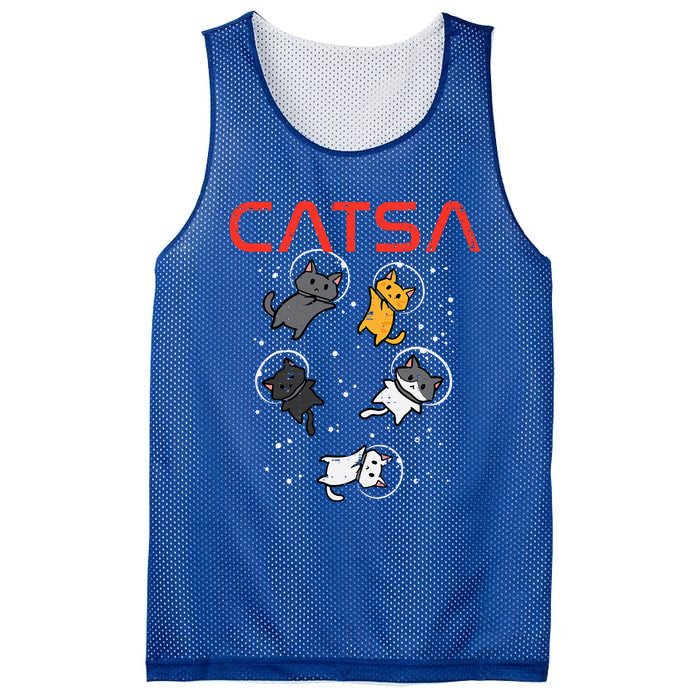 Catsa Cat Astronauts Kitten Space Mesh Reversible Basketball Jersey Tank