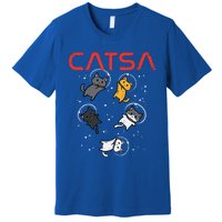 Catsa Cat Astronauts Kitten Space Premium T-Shirt