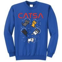 Catsa Cat Astronauts Kitten Space Tall Sweatshirt