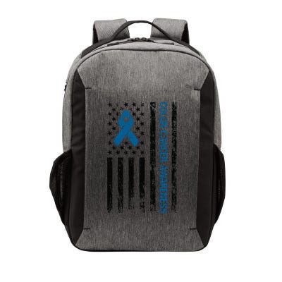 Colon Cancer Awareness Month Distressed Flag Vector Backpack