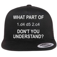 Cool Chess Art Chess Lover Chess Player Flat Bill Trucker Hat