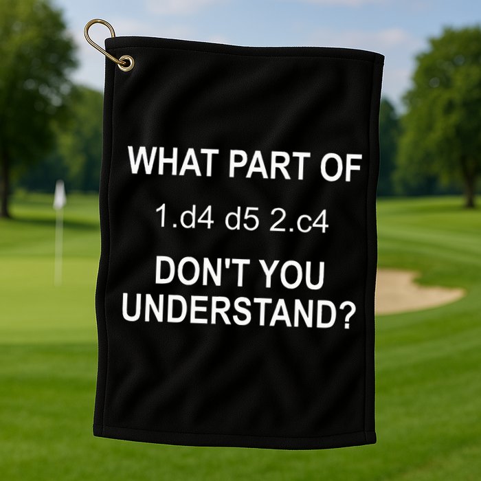 Cool Chess Art Chess Lover Chess Player Golf Towel