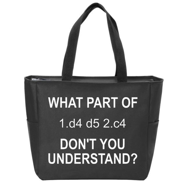 Cool Chess Art Chess Lover Chess Player Zip Tote Bag