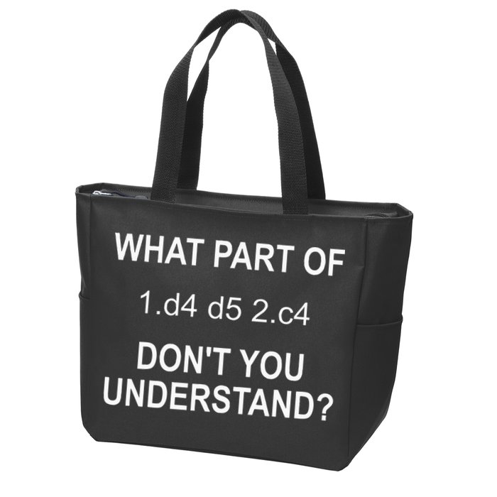 Cool Chess Art Chess Lover Chess Player Zip Tote Bag