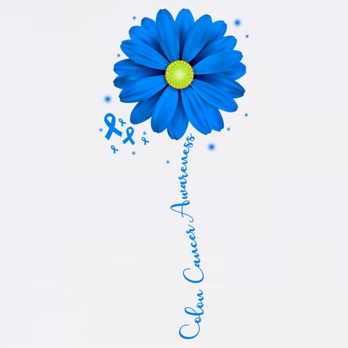 Colon Cancer Awareness Ribbon Daisy Mug