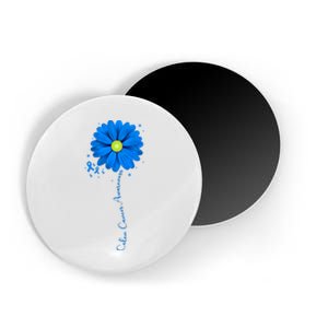 Colon Cancer Awareness Ribbon Daisy Magnet