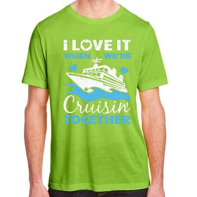 Cool Cruise Art Wo Cruise Ship Couple Family Vacation  Adult ChromaSoft Performance T-Shirt