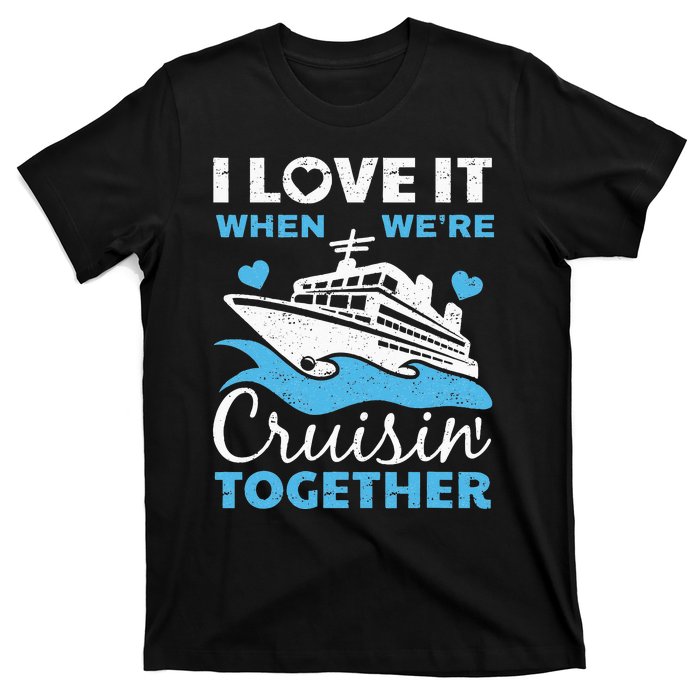 Cool Cruise Art Wo Cruise Ship Couple Family Vacation  T-Shirt