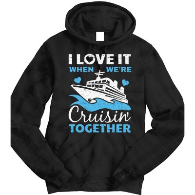 Cool Cruise Art Wo Cruise Ship Couple Family Vacation  Tie Dye Hoodie