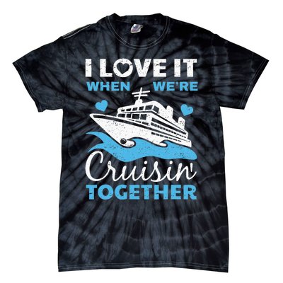 Cool Cruise Art Wo Cruise Ship Couple Family Vacation  Tie-Dye T-Shirt