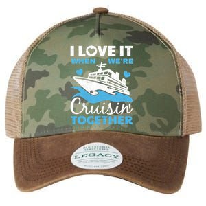 Cool Cruise Art Cruise Ship Couple Family Vacation Legacy Tie Dye Trucker Hat