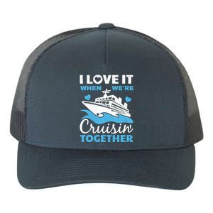 Cool Cruise Art Cruise Ship Couple Family Vacation Yupoong Adult 5-Panel Trucker Hat