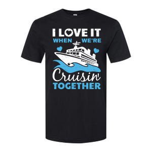 Cool Cruise Art Cruise Ship Couple Family Vacation Softstyle CVC T-Shirt