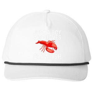 Cool Crawfish Art For Lobster Crawdad Boil Food Snapback Five-Panel Rope Hat