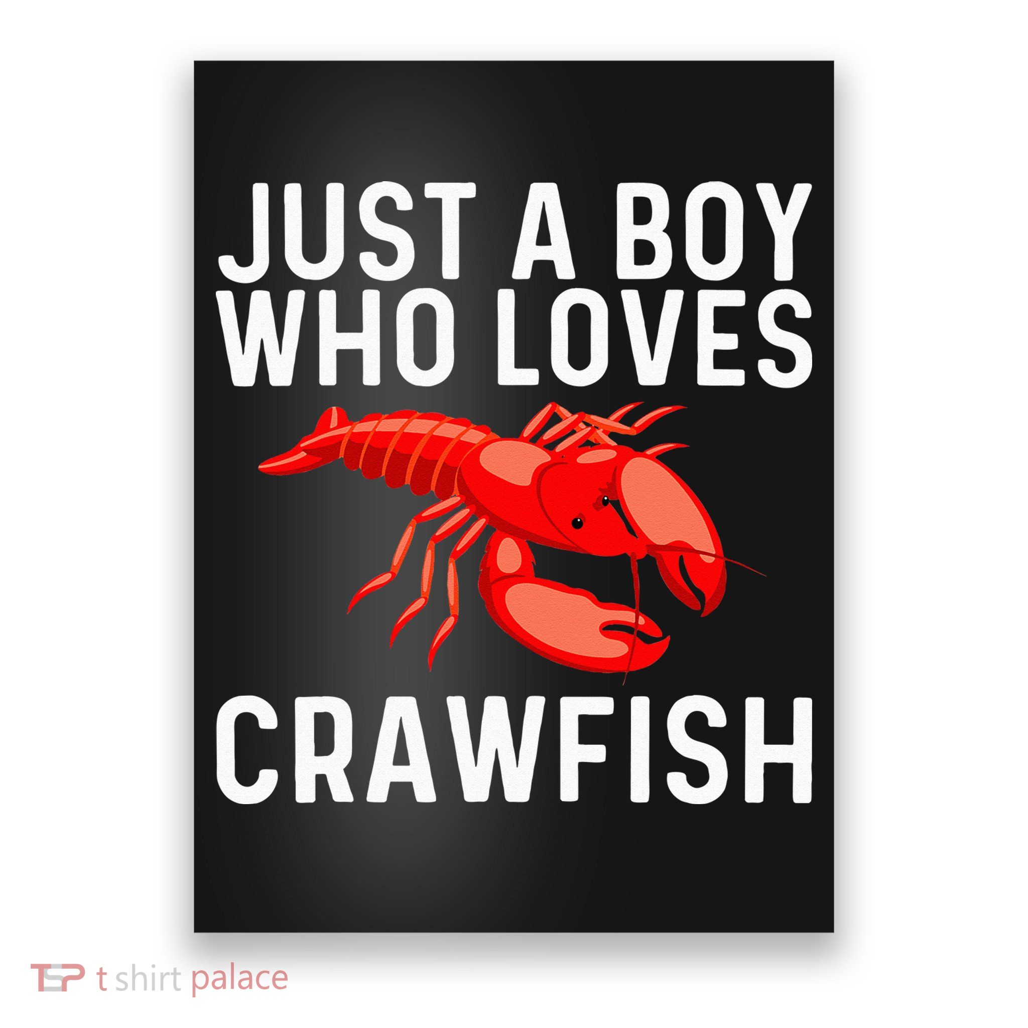 Cool Crawfish Art For Lobster Crawdad Boil Food Poster
