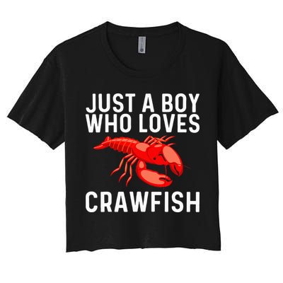 Cool Crawfish Art For Lobster Crawdad Boil Food Crop Top