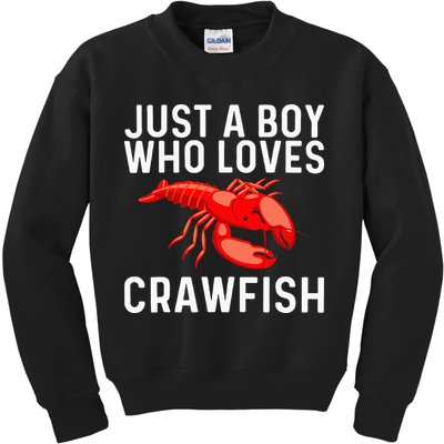 Cool Crawfish Art For Lobster Crawdad Boil Food Kids Sweatshirt