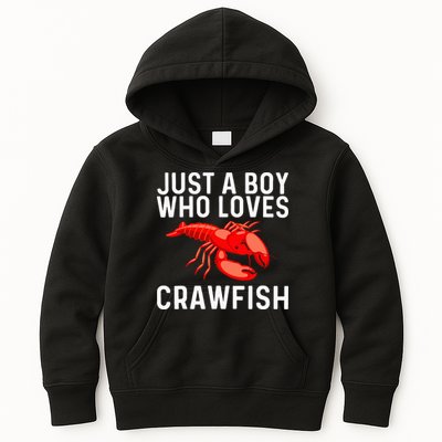 Cool Crawfish Art For Lobster Crawdad Boil Food Kids Hoodie