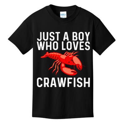Cool Crawfish Art For Lobster Crawdad Boil Food Kids T-Shirt
