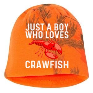 Cool Crawfish Art For Lobster Crawdad Boil Food Kati - Camo Knit Beanie