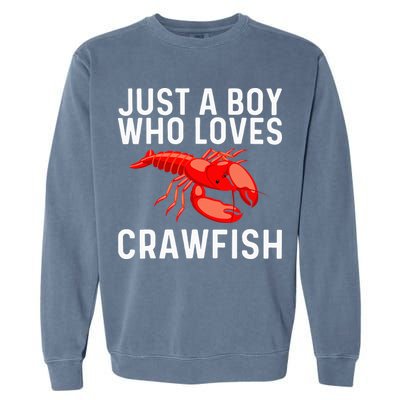 Cool Crawfish Art For Lobster Crawdad Boil Food Garment-Dyed Sweatshirt