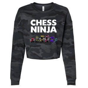 Cool Chess Art For Boy Chess Player Chess Lovers Cropped Pullover Crew