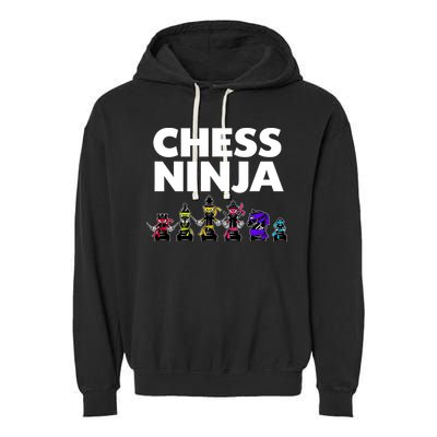 Cool Chess Art For Boy Chess Player Chess Lovers Garment-Dyed Fleece Hoodie