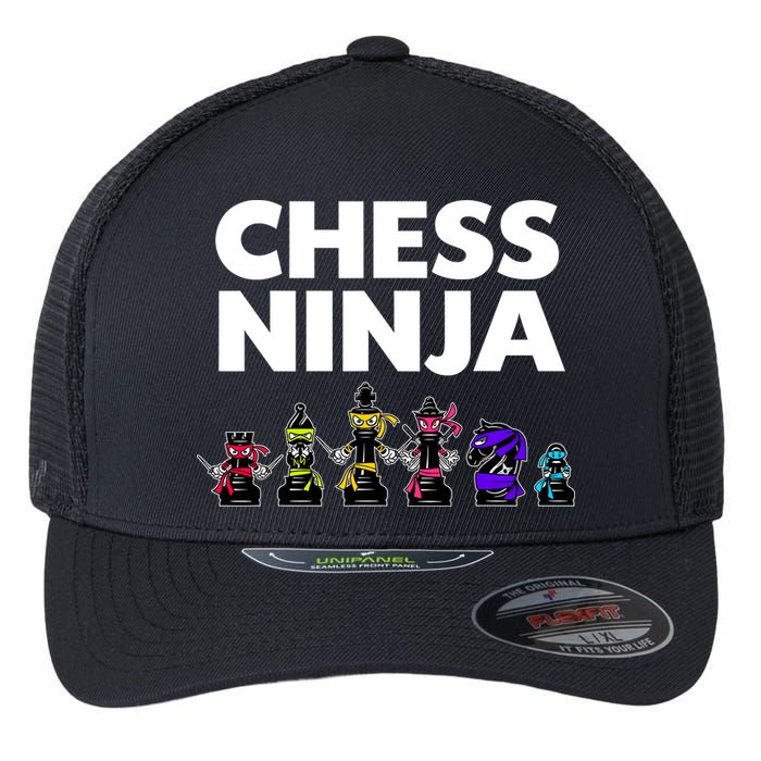 Cool Chess Art For Boy Chess Player Chess Lovers Flexfit Unipanel Trucker Cap