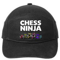 Cool Chess Art For Boy Chess Player Chess Lovers 7-Panel Snapback Hat