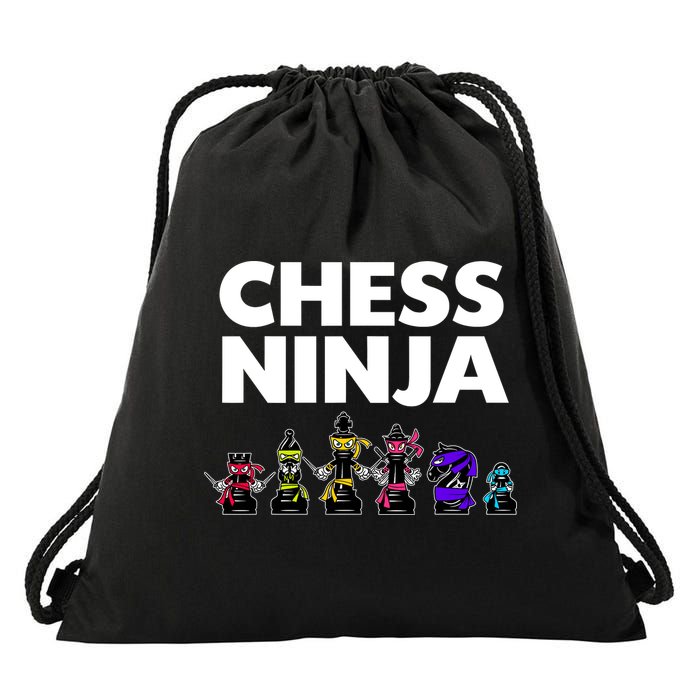 Cool Chess Art For Boy Chess Player Chess Lovers Drawstring Bag