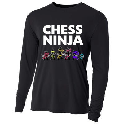 Cool Chess Art For Boy Chess Player Chess Lovers Cooling Performance Long Sleeve Crew