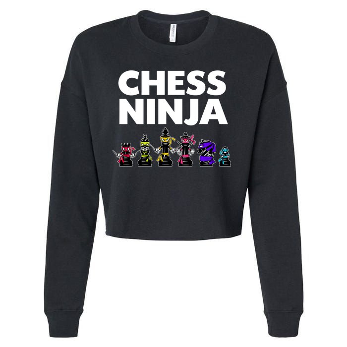 Cool Chess Art For Boy Chess Player Chess Lovers Cropped Pullover Crew
