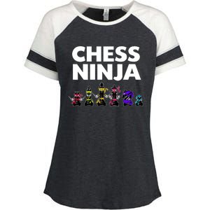 Cool Chess Art For Boy Chess Player Chess Lovers Enza Ladies Jersey Colorblock Tee