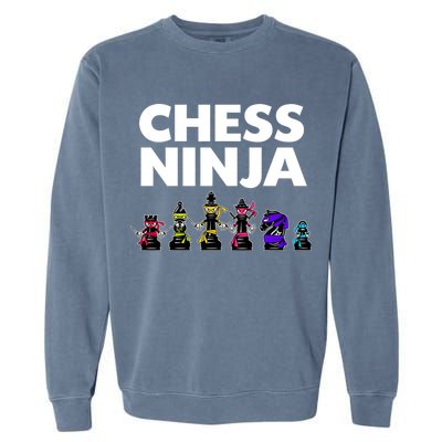 Cool Chess Art For Boy Chess Player Chess Lovers Garment-Dyed Sweatshirt