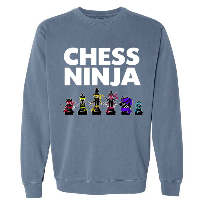 Cool Chess Art For Boy Chess Player Chess Lovers Garment-Dyed Sweatshirt
